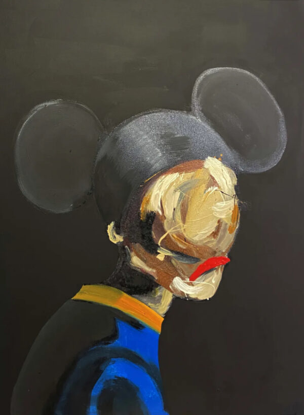 La dame aux oreilles 54x65